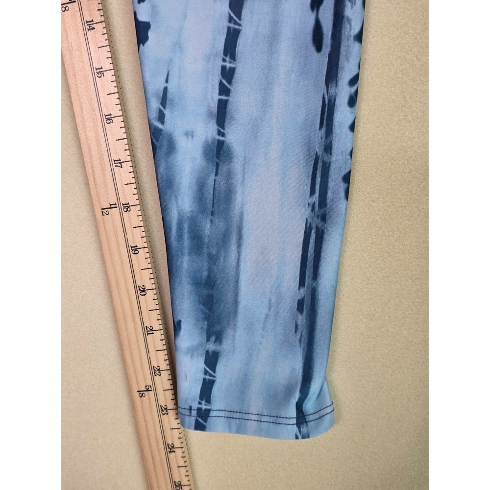 Onzie Leggings Women's Size M Navy Blue Black Yoga Gym Athletic Pants - Picture 7 of 8